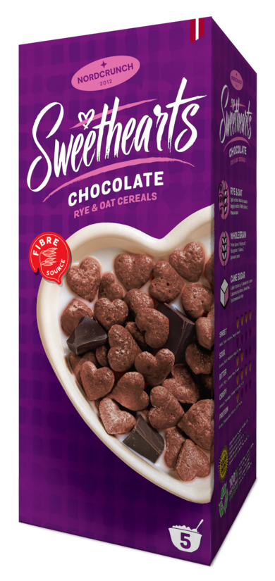 Sweethearts Rye & Oat Cereals with chocolate 