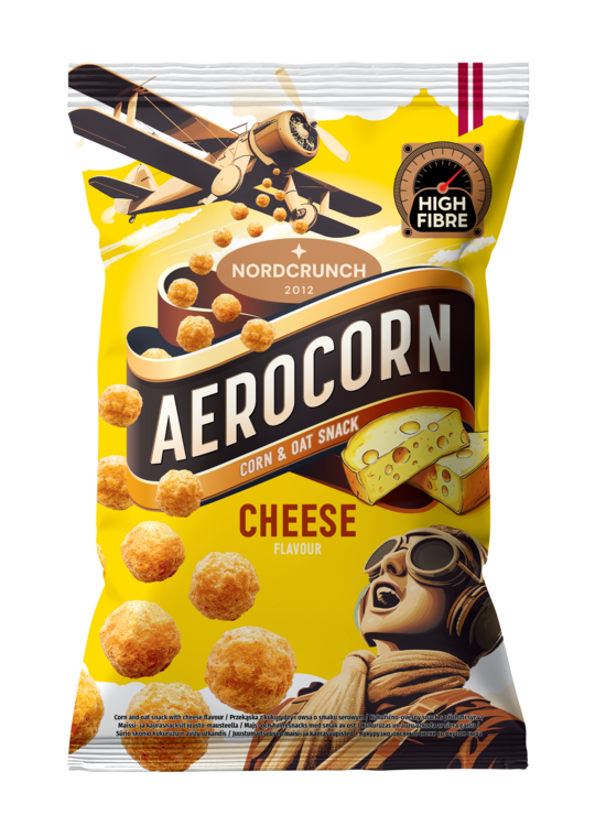 Aerocorn Corn and Oat Snack with Cheese Flavour