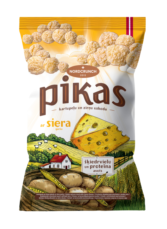 Pikas Potato and Pea Snack with Cheese Flavour